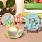 8 Pcs Diamond Art Coasters with Holder, Flower DIY Diamond Painting Kits for Adults Beginners, Small Mandala Floral Gem Art Coasters with Cork Base, Creative Arts and Crafts Gift Set